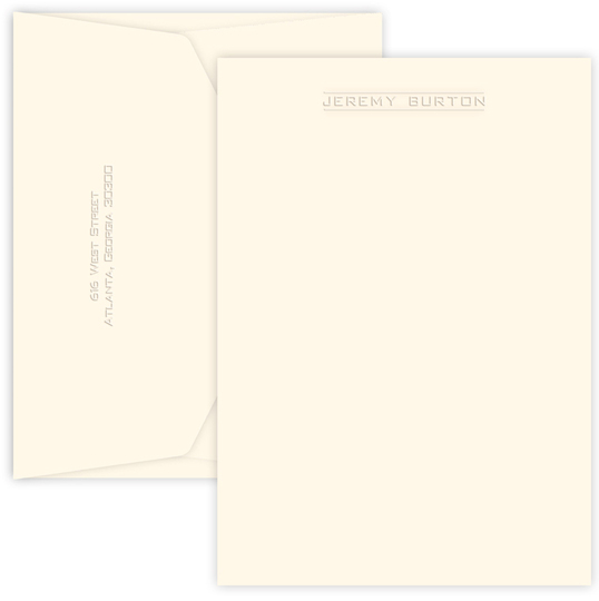 Cove Embossed Letter Sheets